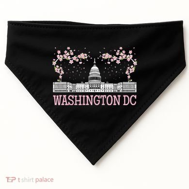 Washington DC Cherry Blossom Monument USA-Made Doggie Bandana