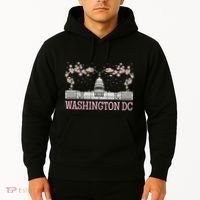 Washington DC Cherry Blossom Monument Hoodie thumb 2