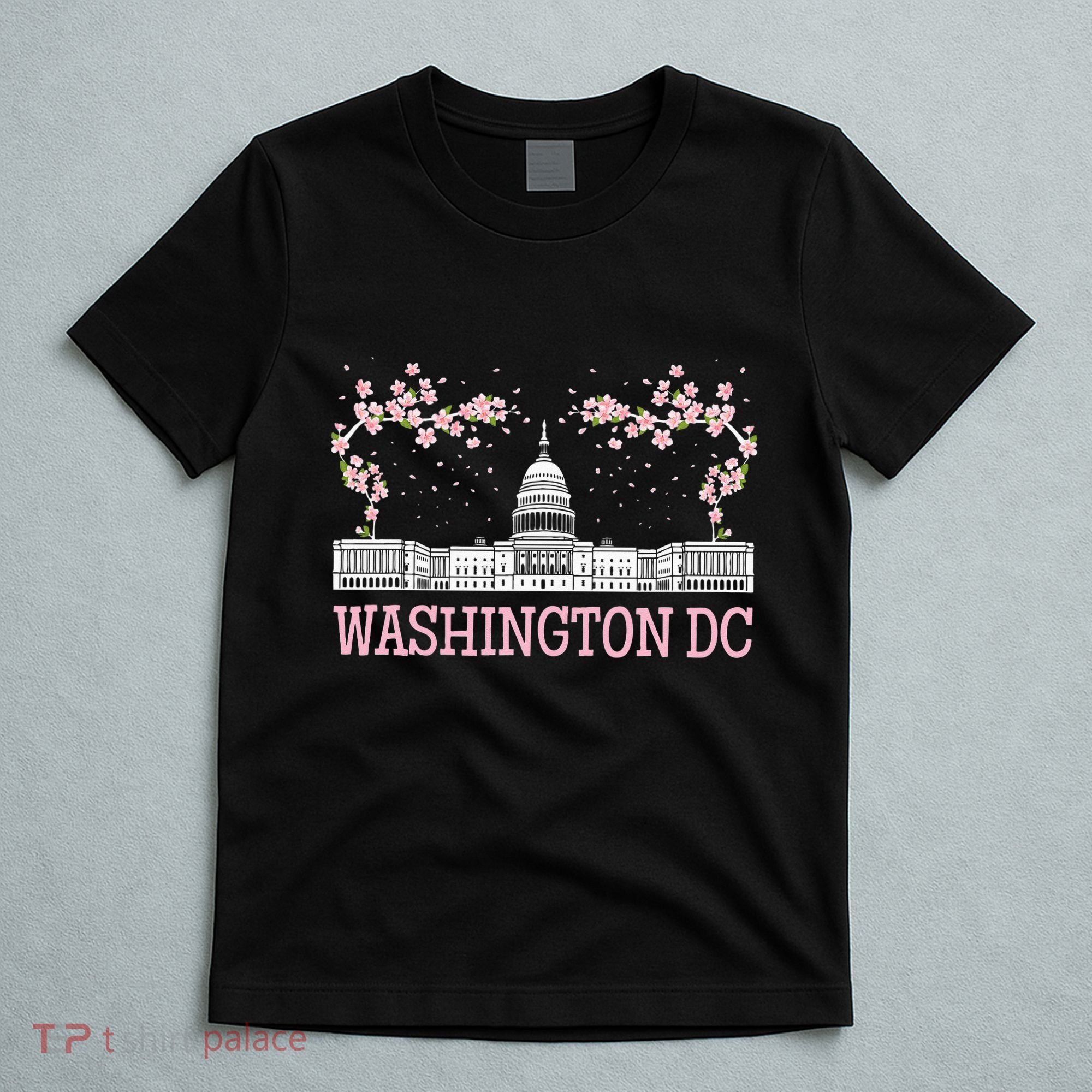 Washington DC Cherry Blossom Monument T-Shirt