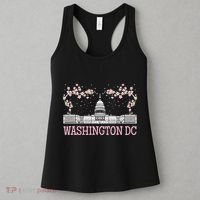 Washington DC Cherry Blossom Monument Women's Tank Top thumb 3