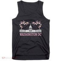 Washington DC Cherry Blossom Monument Tank Top thumb 0