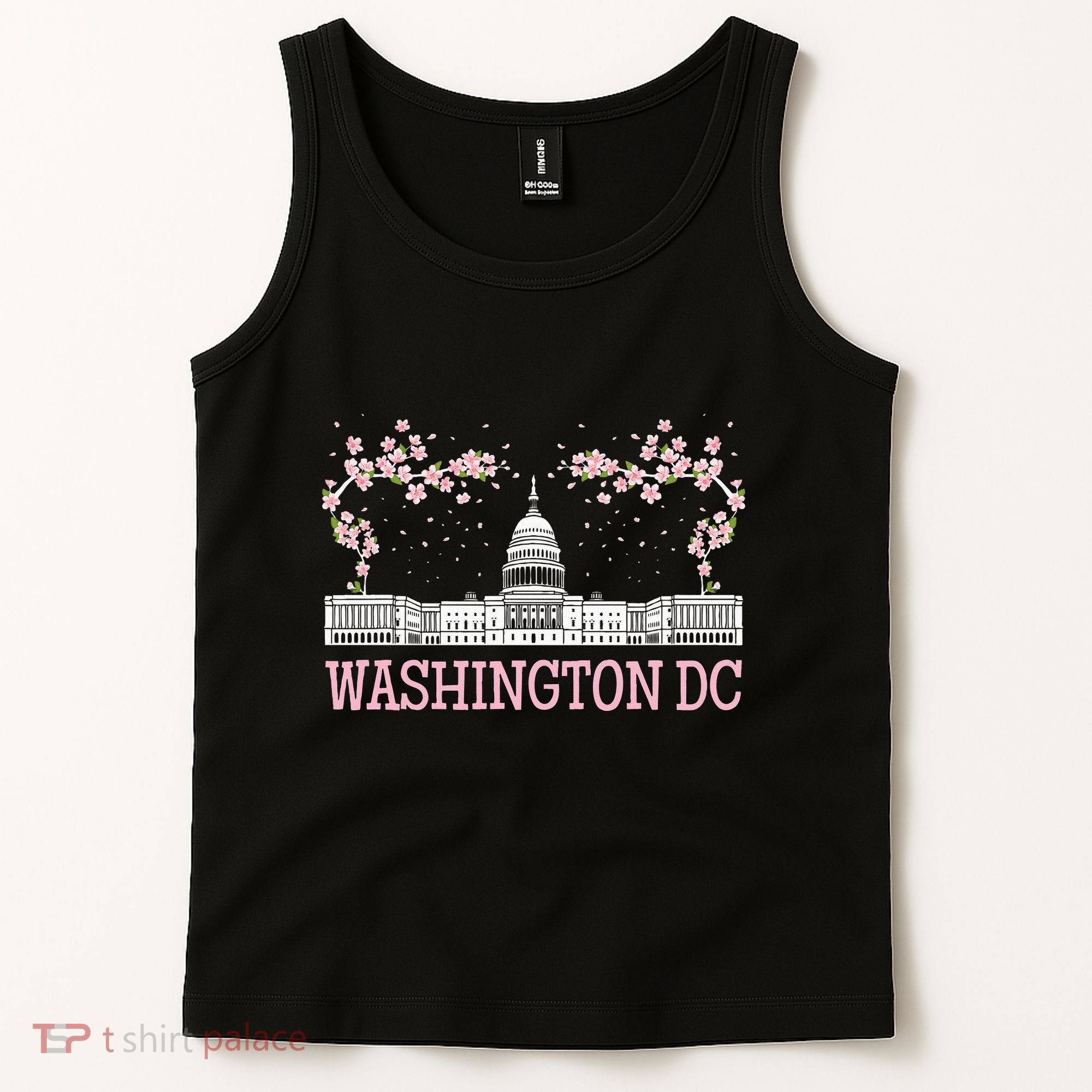 Washington DC Cherry Blossom Monument Tank Top