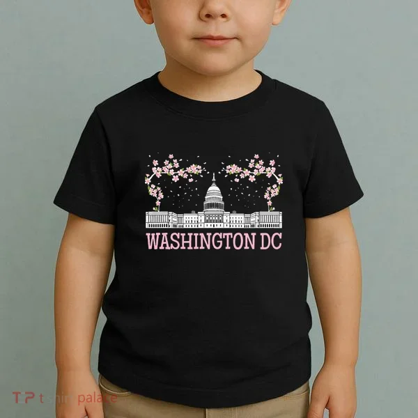 Washington DC Cherry Blossom Monument Toddler T-Shirt