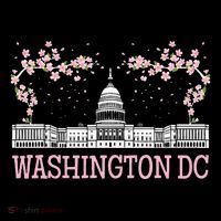 Washington DC Cherry Blossom Monument Toddler T-Shirt thumb 4