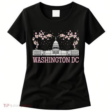 Washington DC Cherry Blossom Monument Women's T-Shirt
