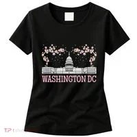 Washington DC Cherry Blossom Monument Women's T-Shirt thumb 0