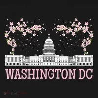 Washington DC Cherry Blossom Monument Women's T-Shirt thumb 6