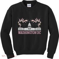Washington DC Cherry Blossom Monument Kids Sweatshirt thumb 0