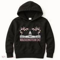Washington DC Cherry Blossom Monument Kids Hoodie thumb 0