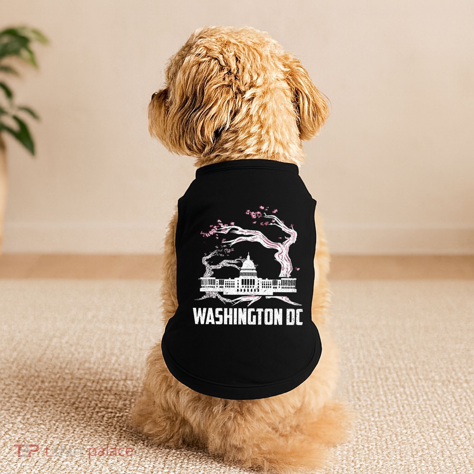 Washington Dc Cherry Blossom Capitol Hill Usa Souvenir Doggie Tank