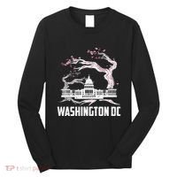 Washington Dc Cherry Blossom Capitol Hill Usa Souvenir Long Sleeve Shirt thumb 0