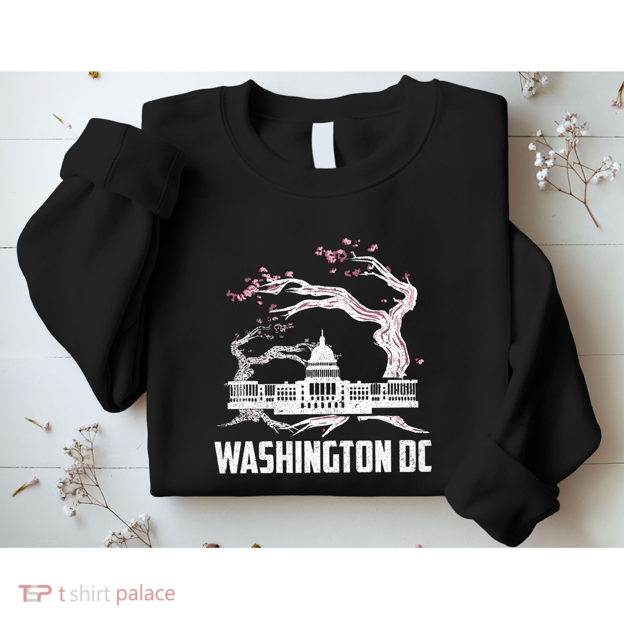 Washington Dc Cherry Blossom Capitol Hill Usa Souvenir Sweatshirt