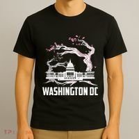 Washington Dc Cherry Blossom Capitol Hill Usa Souvenir T-Shirt thumb 3