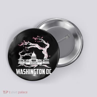 Washington Dc Cherry Blossom Capitol Hill Usa Souvenir Button