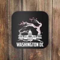 Washington Dc Cherry Blossom Capitol Hill Usa Souvenir Coaster thumb 0