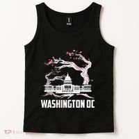 Washington Dc Cherry Blossom Capitol Hill Usa Souvenir Tank Top thumb 2