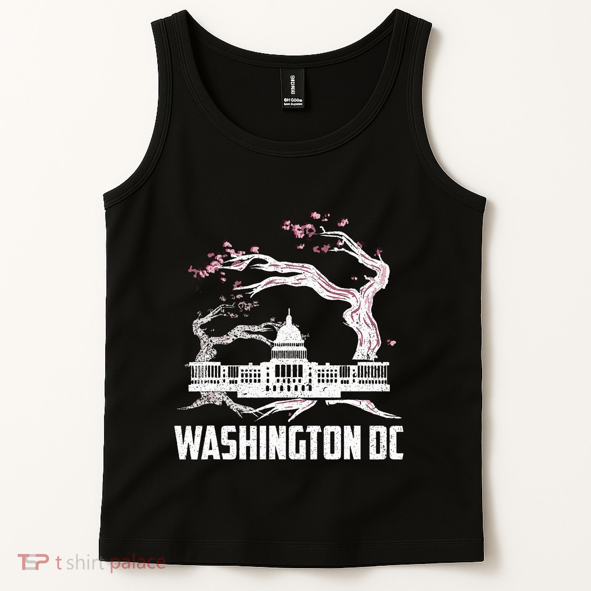 Washington Dc Cherry Blossom Capitol Hill Usa Souvenir Tank Top