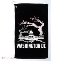 Washington Dc Cherry Blossom Capitol Hill Usa Souvenir Golf Towel thumb 0
