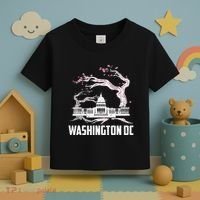 Washington Dc Cherry Blossom Capitol Hill Usa Souvenir Toddler T-Shirt thumb 3
