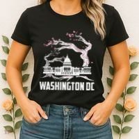 Washington Dc Cherry Blossom Capitol Hill Usa Souvenir Women's T-Shirt thumb 2