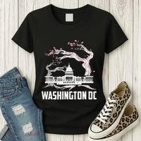 Washington Dc Cherry Blossom Capitol Hill Usa Souvenir Women's T-Shirt thumb 3