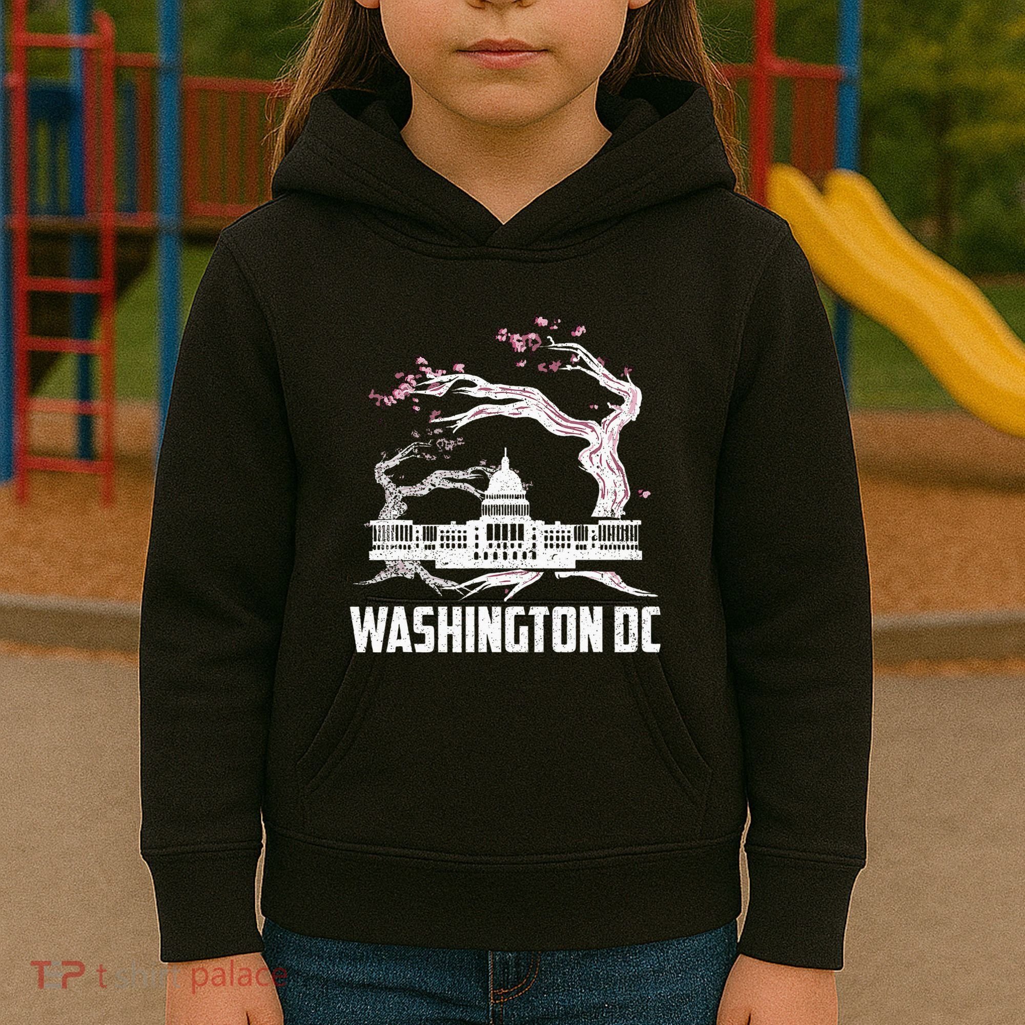 Washington Dc Cherry Blossom Capitol Hill Usa Souvenir Kids Hoodie