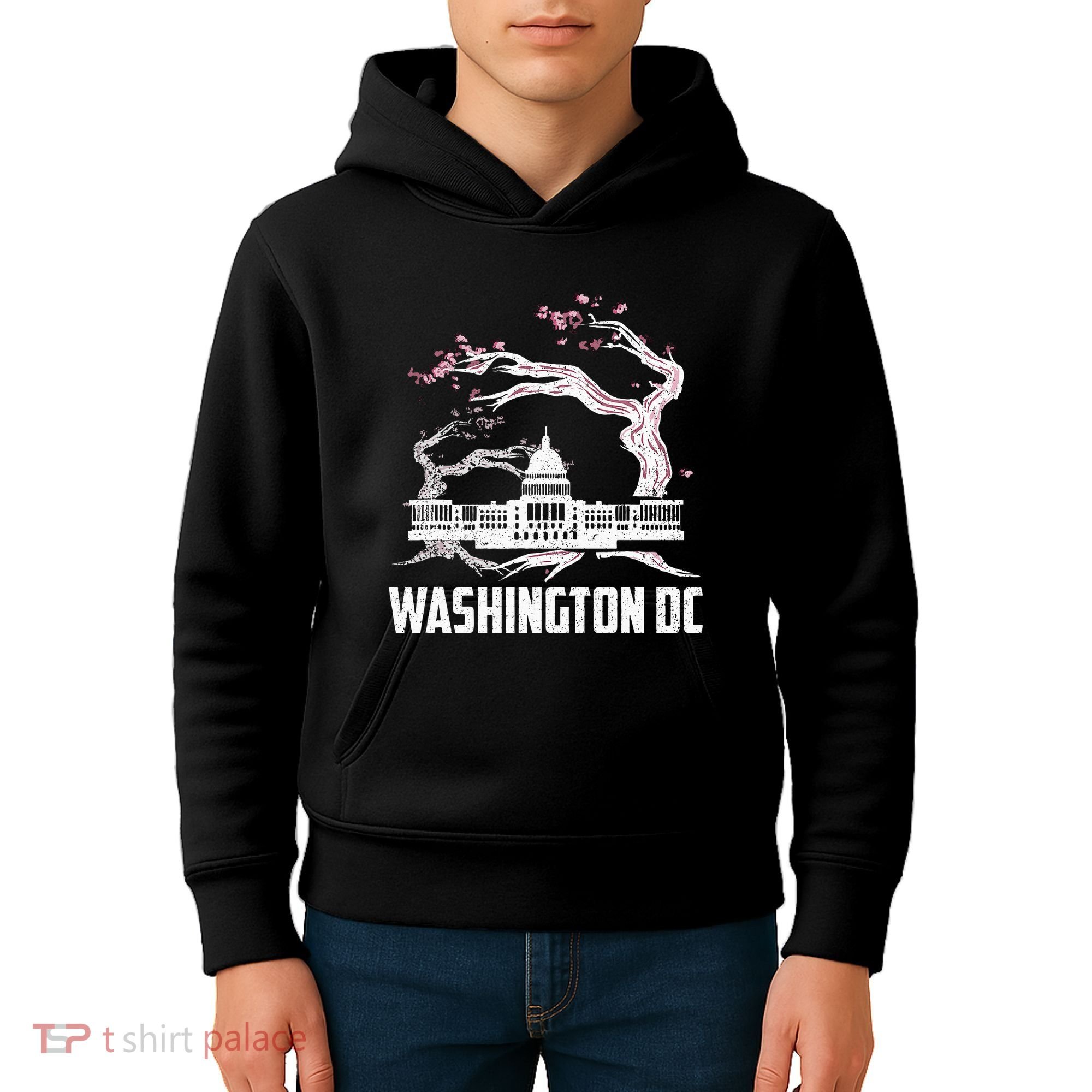 Washington Dc Cherry Blossom Capitol Hill Usa Souvenir Kids Hoodie