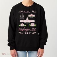Washington Dc Cherry Blossom Monument Women's Sweatshirt thumb 0