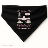 Washington Dc Cherry Blossom Monument USA-Made Doggie Bandana thumb 0