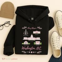 Washington Dc Cherry Blossom Monument Hoodie thumb 4