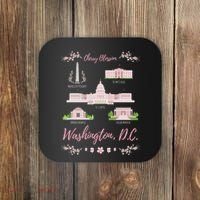 Washington Dc Cherry Blossom Monument Coaster thumb 0