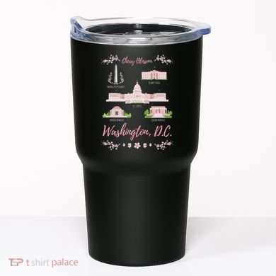 Washington Dc Cherry Blossom Monument Tumbler