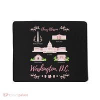 Washington Dc Cherry Blossom Monument Mousepad thumb 0