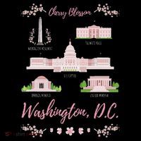 Washington Dc Cherry Blossom Monument Ornament thumb 1