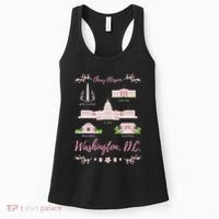 Washington Dc Cherry Blossom Monument Women's Tank Top thumb 0