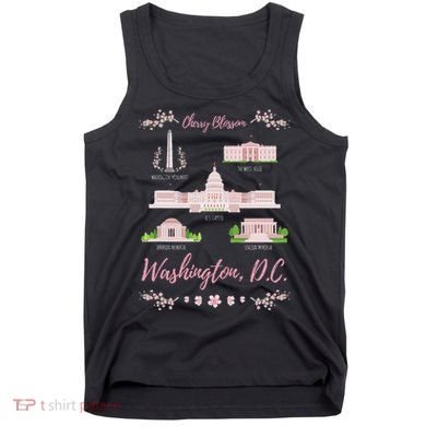 Washington Dc Cherry Blossom Monument Tank Top