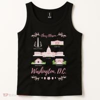 Washington Dc Cherry Blossom Monument Tank Top thumb 2