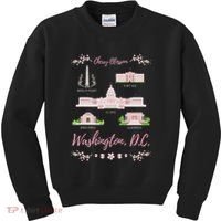 Washington Dc Cherry Blossom Monument Kids Sweatshirt thumb 0