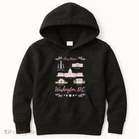 Washington Dc Cherry Blossom Monument Kids Hoodie thumb 0