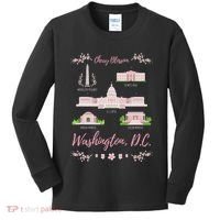 Washington Dc Cherry Blossom Monument Kids Long Sleeve Shirt thumb 0
