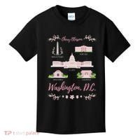 Washington Dc Cherry Blossom Monument Kids T-Shirt thumb 0