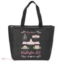 Washington Dc Cherry Blossom Monument Tote Bag thumb 0