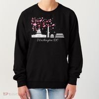 Washington Dc Cherry Blossoms Monuments Memorials Women's Sweatshirt thumb 0
