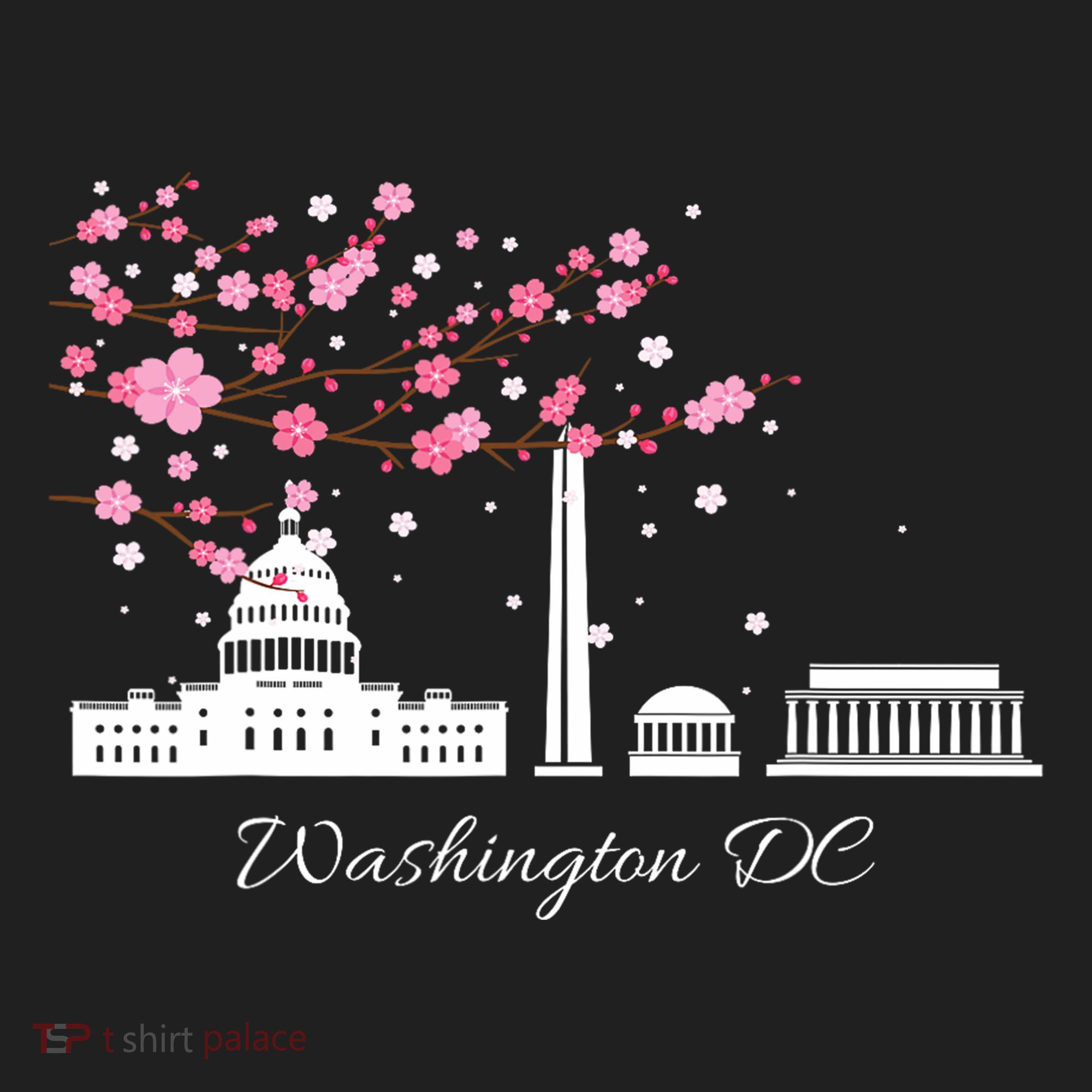 Washington Dc Cherry Blossoms Monuments Memorials Women's Sweatshirt