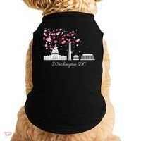 Washington Dc Cherry Blossoms Monuments Memorials Doggie Tank thumb 0