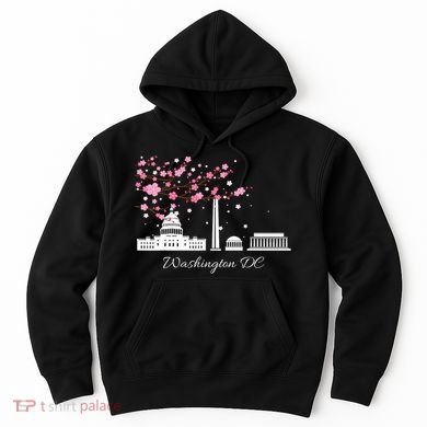 Washington Dc Cherry Blossoms Monuments Memorials Hoodie