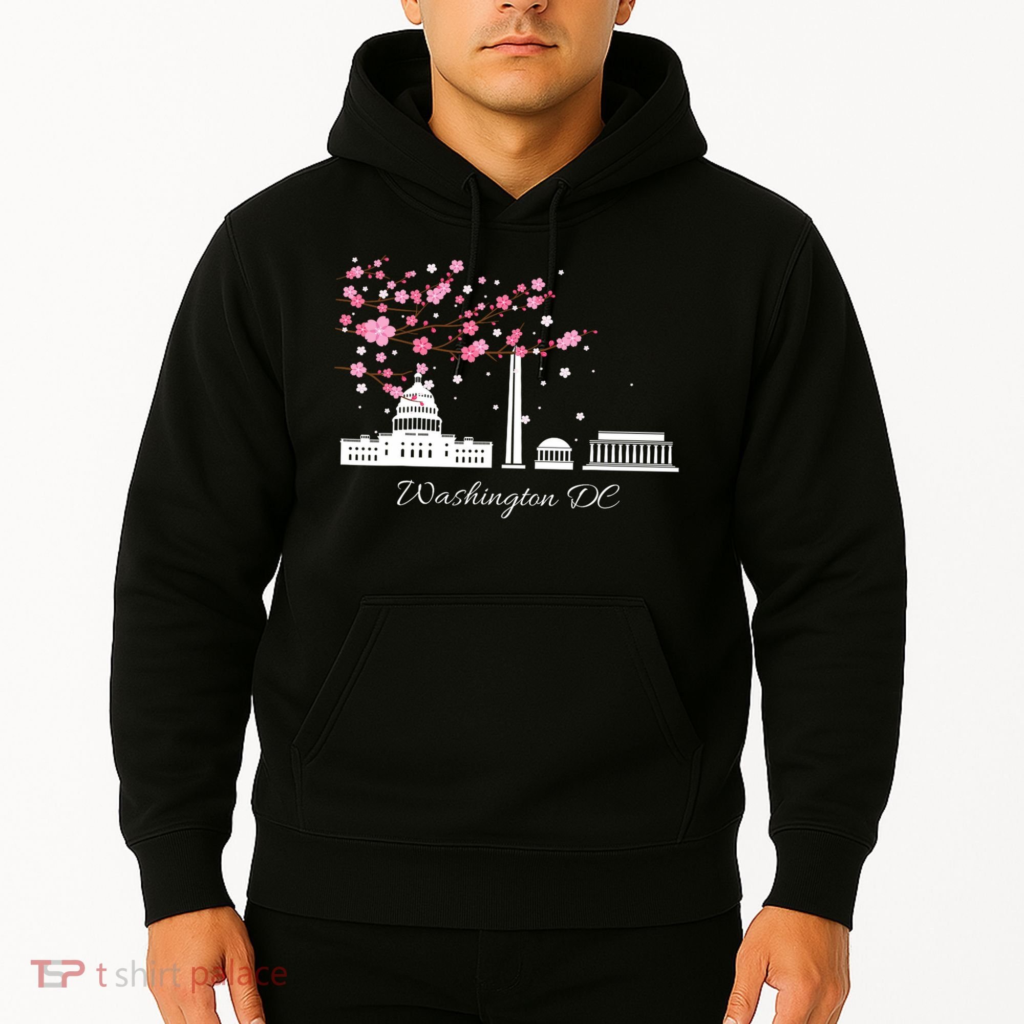 Washington Dc Cherry Blossoms Monuments Memorials Hoodie