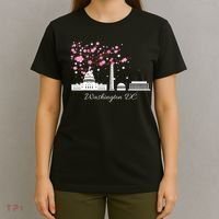 Washington Dc Cherry Blossoms Monuments Memorials T-Shirt thumb 4