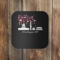 Washington Dc Cherry Blossoms Monuments Memorials Coaster thumb 0