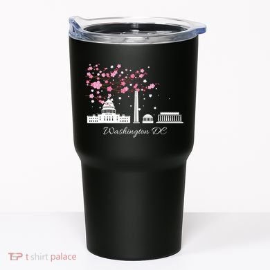 Washington Dc Cherry Blossoms Monuments Memorials Tumbler
